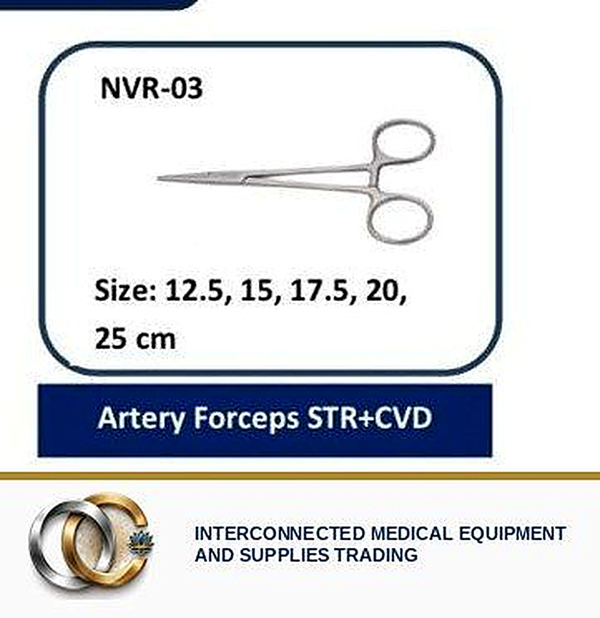 Artery forceps surgical instrument