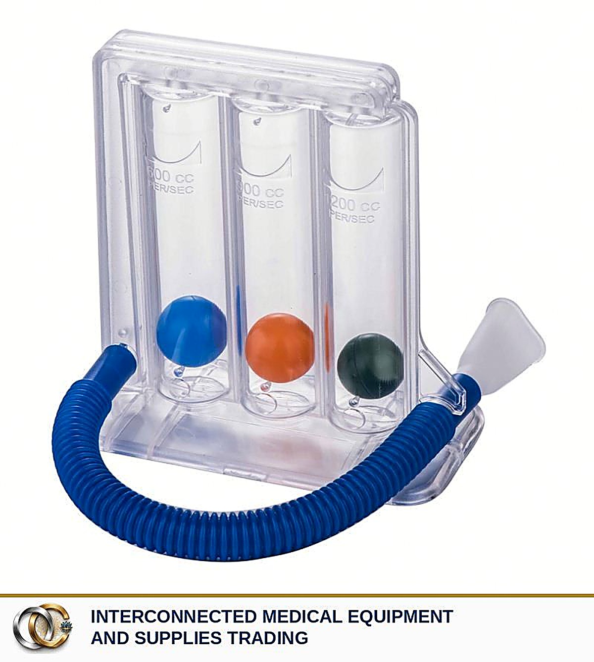 Ball spirometer lung exerciser