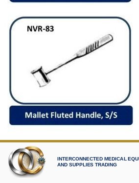 Mallet Fluted Handle, S/S