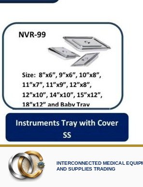 Instruments Tray with Cover SS